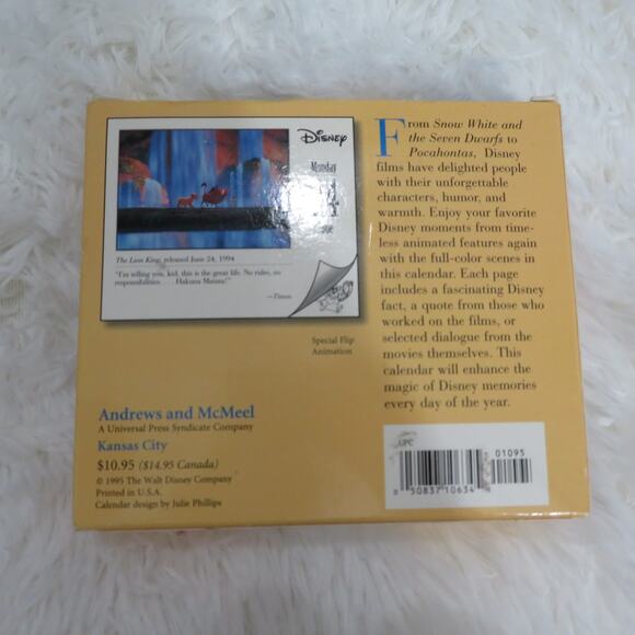 Disney Days 1996 Calendar Daily Desk Calendar Vintage Collectible Nostalgia - Picture 2 of 3